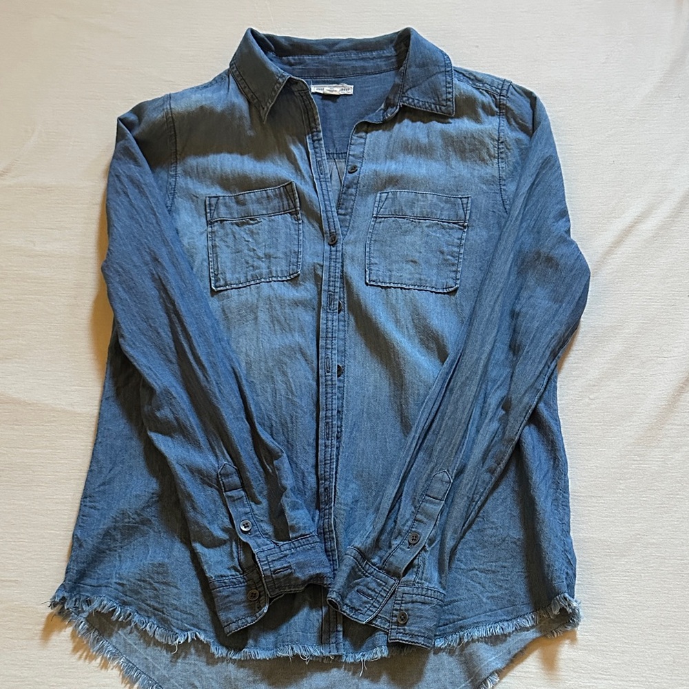 Melrose and Market Indigo Denim Shirt